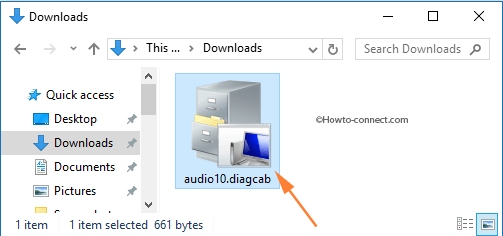 audio10 set up file Audio troubleshooter