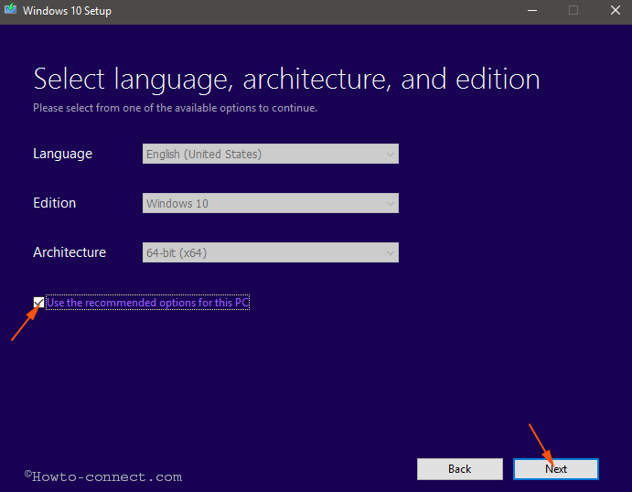 select language architecture and edition windows 10 anniversary update