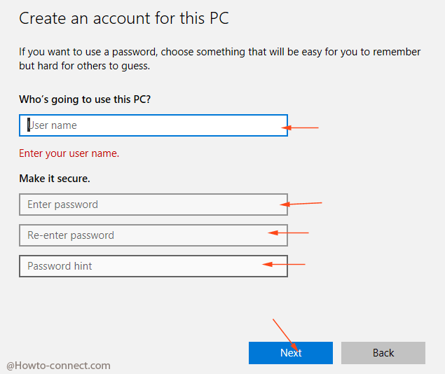 Add Local User, Administrator Without Microsoft Account Windows 10