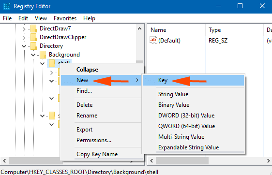How to Customize Desktop Context Menu on Windows 10 shell new key