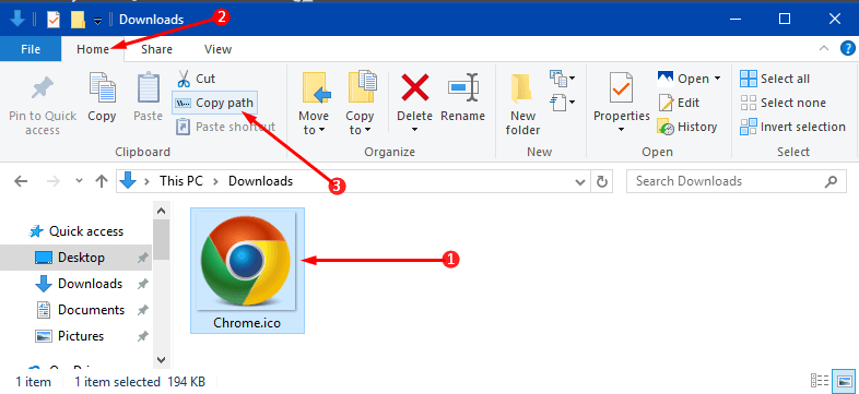 Add Chrome With Icon to Desktop Context Menu in Windows 10 Image 5