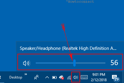 Adjust Sound Settings in windows 10