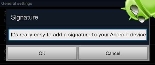 android email signature