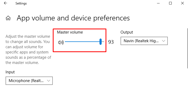 App volume and device preferences image 3
