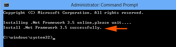 Automate .Net Framework 3.5 installation on Windows 10-step3