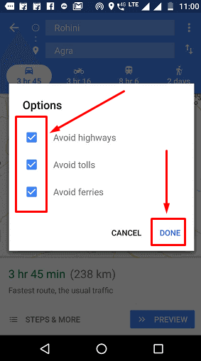 Avoid Roads having additional charges on google map image 2