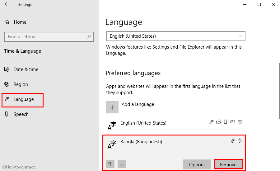 Backup Error Code 0x81000019 - Delete unused language pack