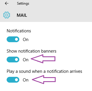 Banners and Sounds notifications are turned On