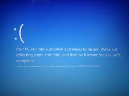 Blue Screen Error on windows 10