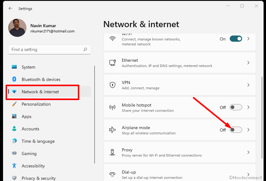 Bluetooth not Working in Windows 11 Disable Airplane mode