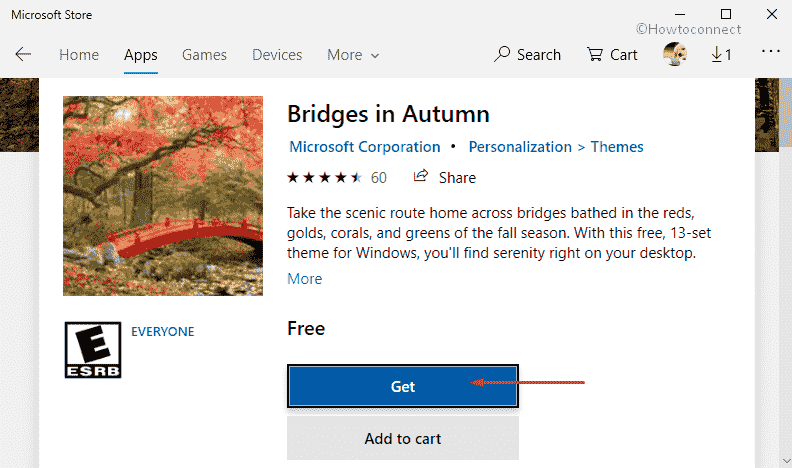 Bridges in Autumn Theme for Windows 10 Pic 2