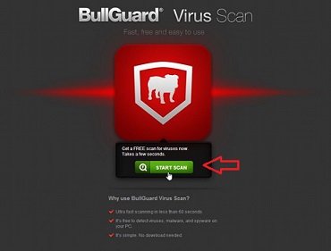 Quick Scan PC Online with BullGuard Virus Free Service to Detect Infection