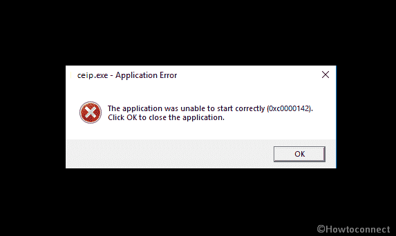 Ceip.exe Application Error