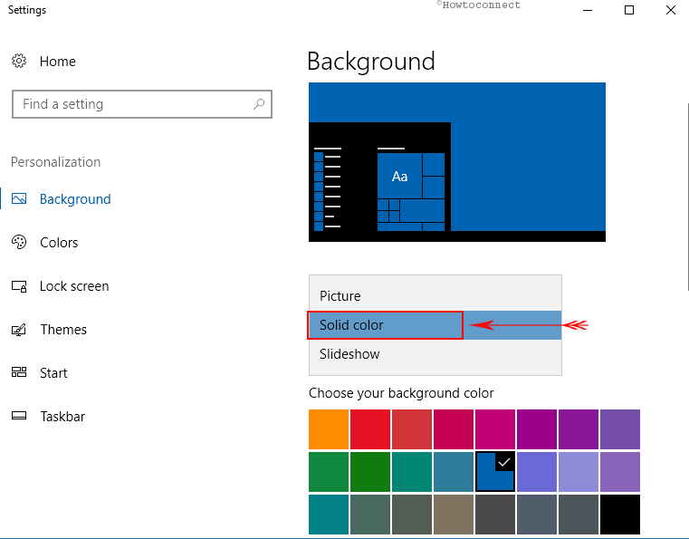 Change Desktop background in windows 10 image 2