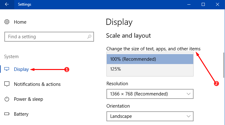 Change Text and Apps Size on Windows 10 Creators Update Pics 2