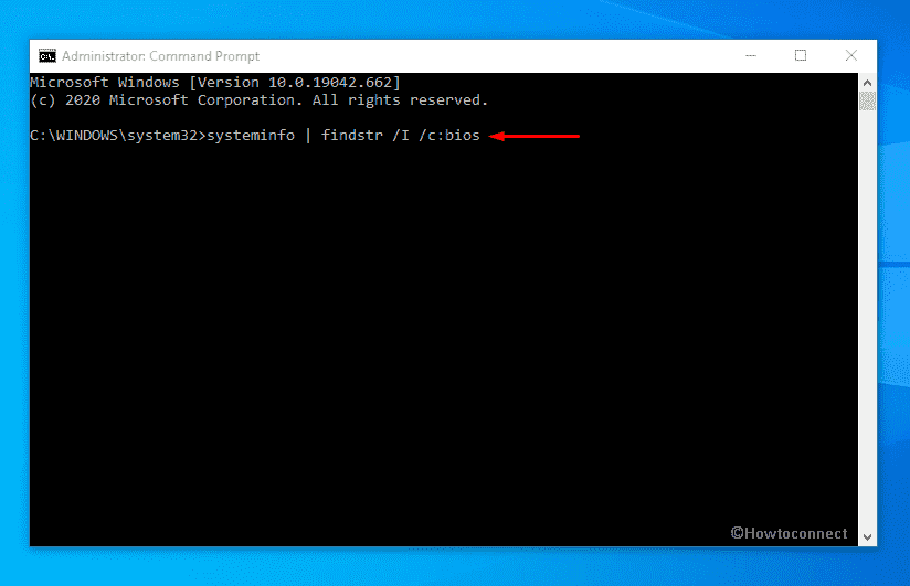 Check BIOS version with Command Prompt