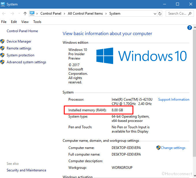 Check Ram Size in Windows 10 using Settings image 4