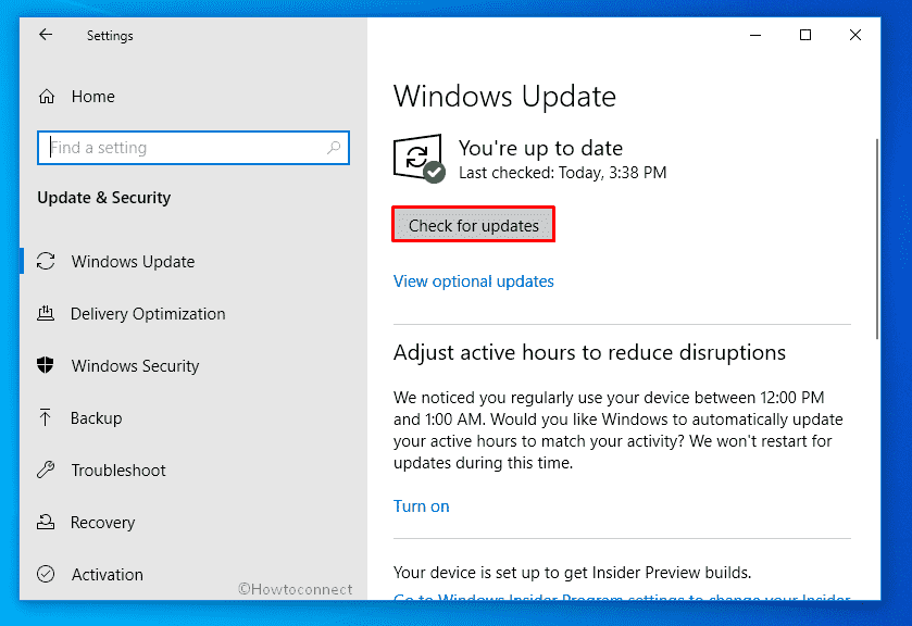 Check if any new version of Windows is available