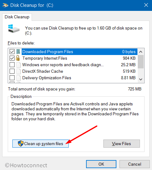 Cleanup system files in Windows 10 Pic 3