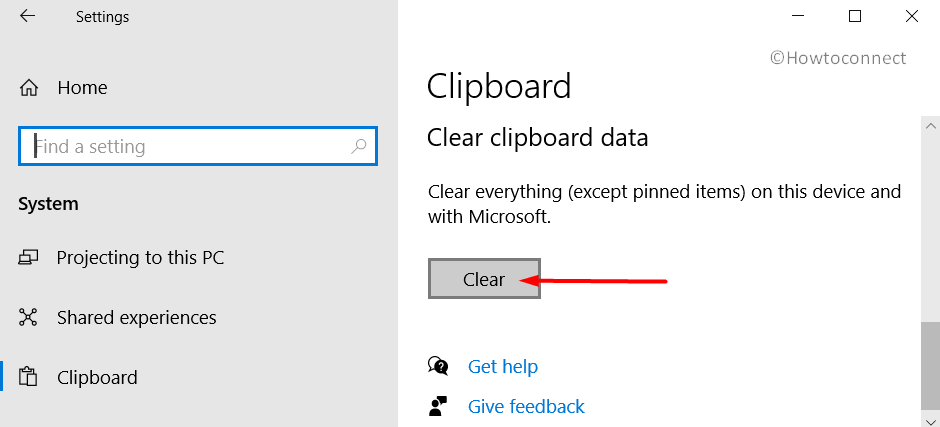 Clear Clipboard data in Windows 10 Pic 7