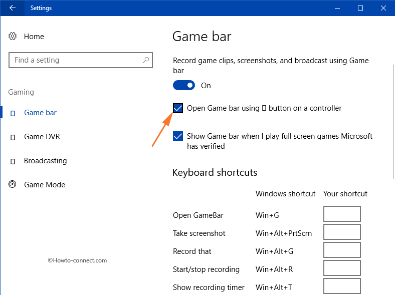 Configure Game Bar From Settings App in Windows 10 Image 5