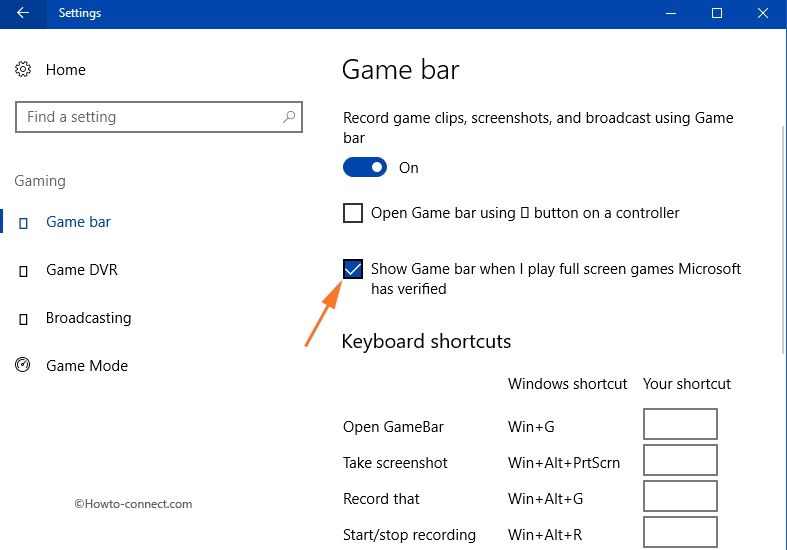 Configure Game Bar From Settings App in Windows 10 Image 6