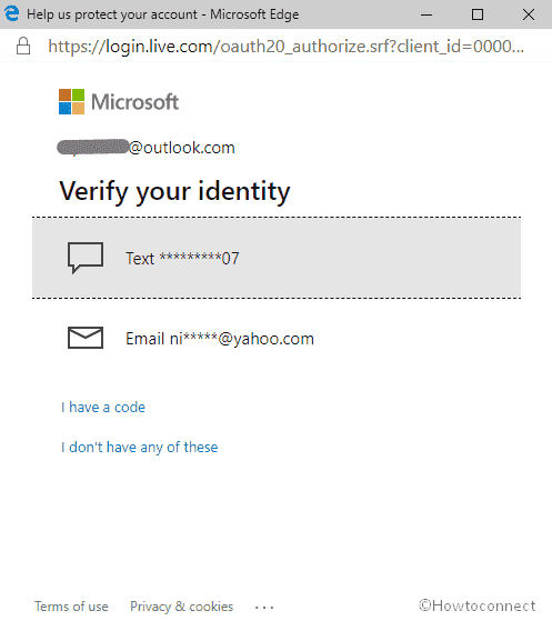 Configure OneDrive Personal Vault in Windows 10-choose verification method