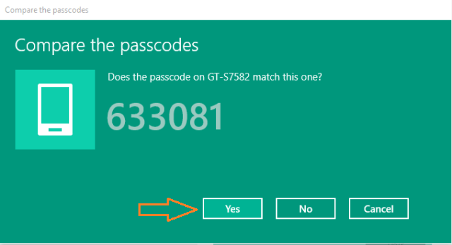 Confirm passcodes