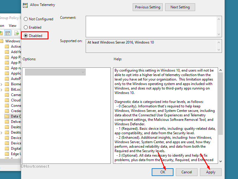 Connected User Experiences and Telemetry service