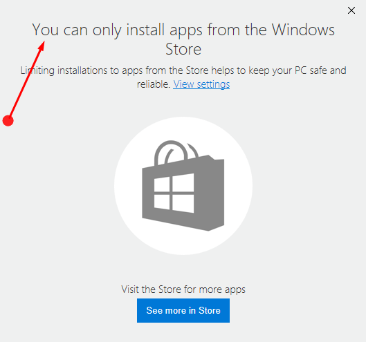 Control Installation of Apps in Windows 10 Pics 6