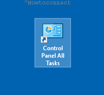 Control Panel All Tasks Shortcut