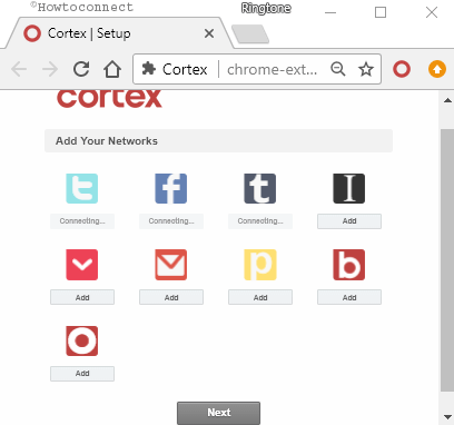 Cortex Chrome Extension Share on Facebook, Twitter, Gmail on a Place