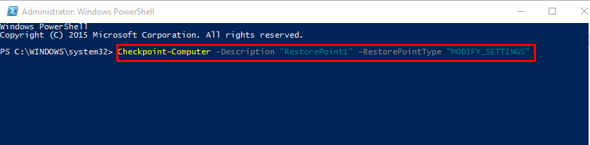 Create Restore Point on Windows 10 Using PowerShell photo 1