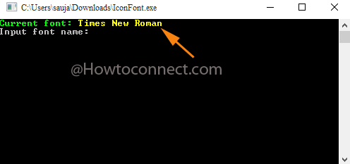 Current font you are using in Windows 10