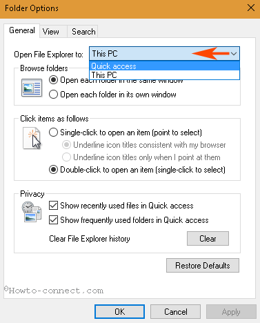 Customize Folder options in Windows 10 File Explorer image 3