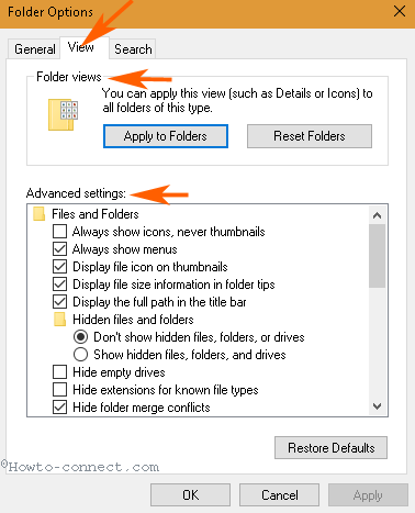 Customize Folder options in Windows 10 File Explorer image 5