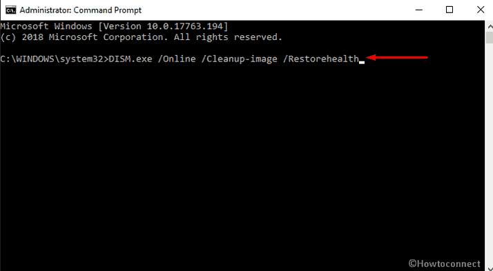 DISM Tool command prompt