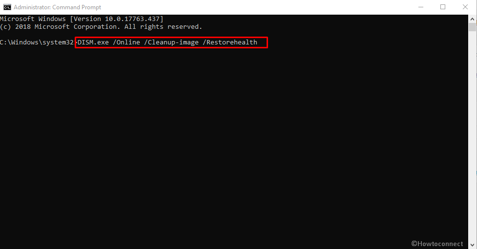 DISM Tool in command prompt