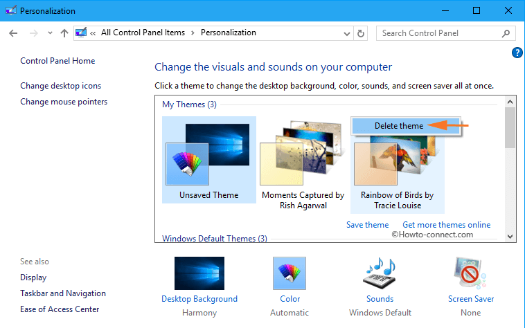 Delete Installed Themes in Windows 10 image 8
