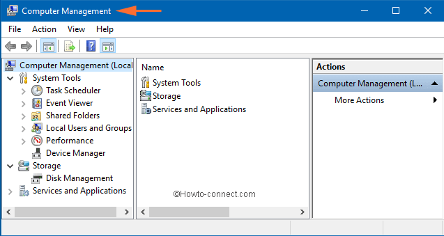 Device Manager Tab in Computer Management Window step 5
