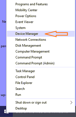 Device Manager-from the Power-user-menu