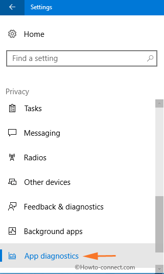 Disable Enable App Diagnostics in Windows 10 image 2