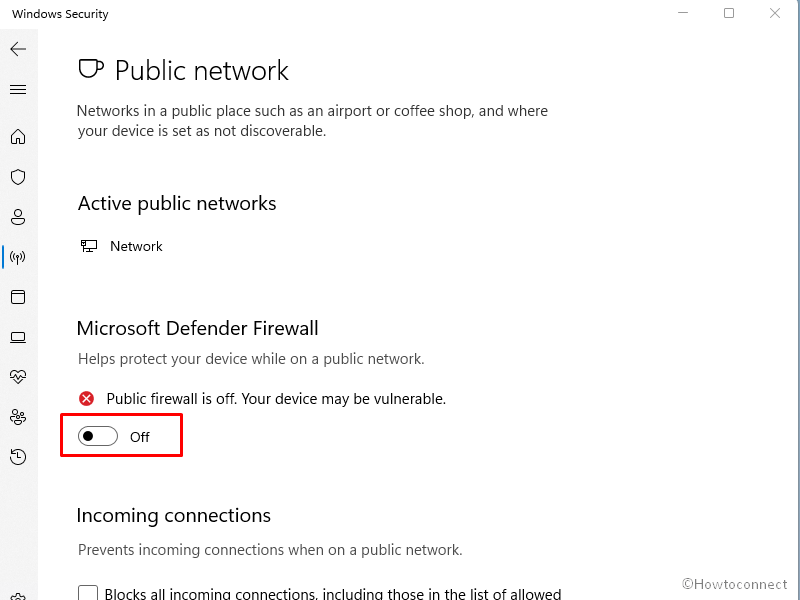 Disable Windows Firewall