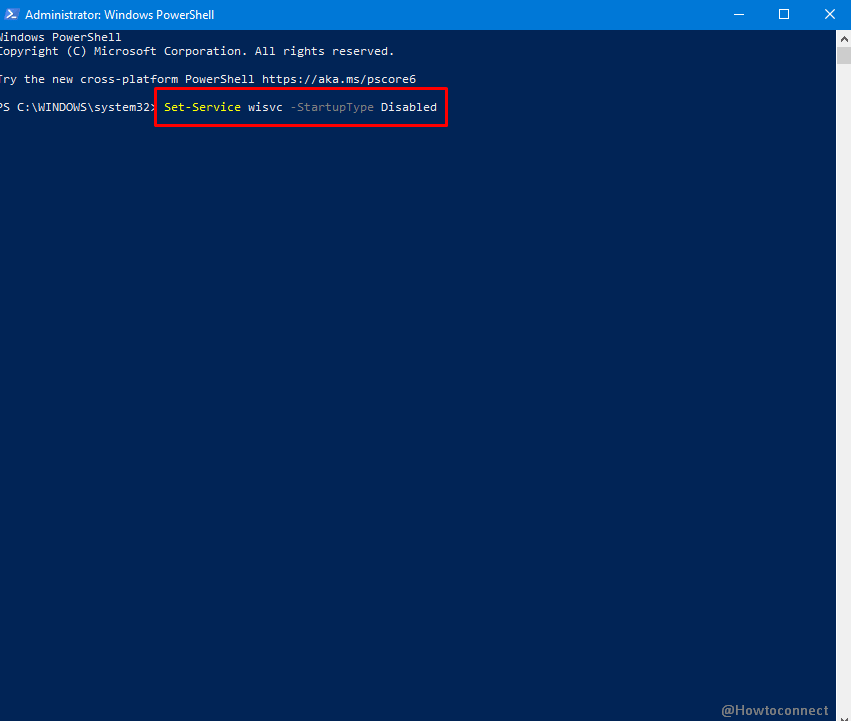 Disable Windows Insider Service in Windows 11 or 10 with powershell