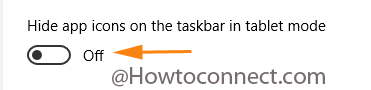 Dislay or hide the app icons on the taskbar in tablet mode in Windows 10