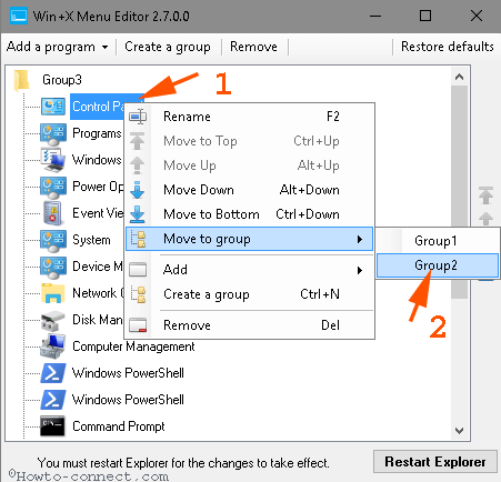 Display Control Panel on Power User Menu Instead Settings Windows 10 image 4