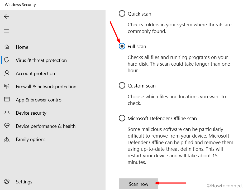 Do a Full PC Scan to fix BSOD Error in Windows 10 Photo 2