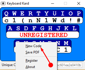 Download Keyboard Kard to Create Password Cards Based on Unique Random ID photo 5