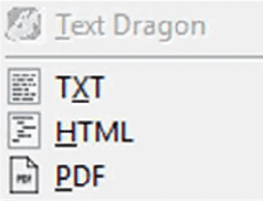 Download Text Dragon to Drag and Drop Text in Txt, PDF or HTML 1