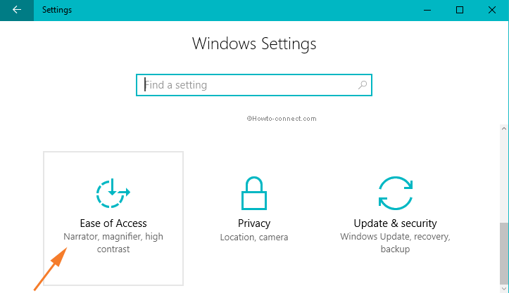 Ease of Access symbol and category in Settings app